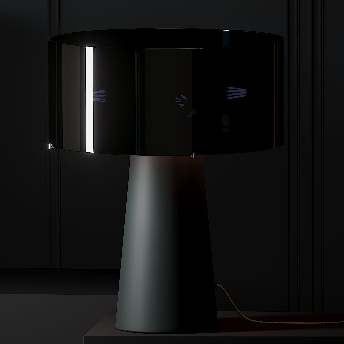 B and B Italia Abat Jour Contemporary Table Lamp 3D model_1