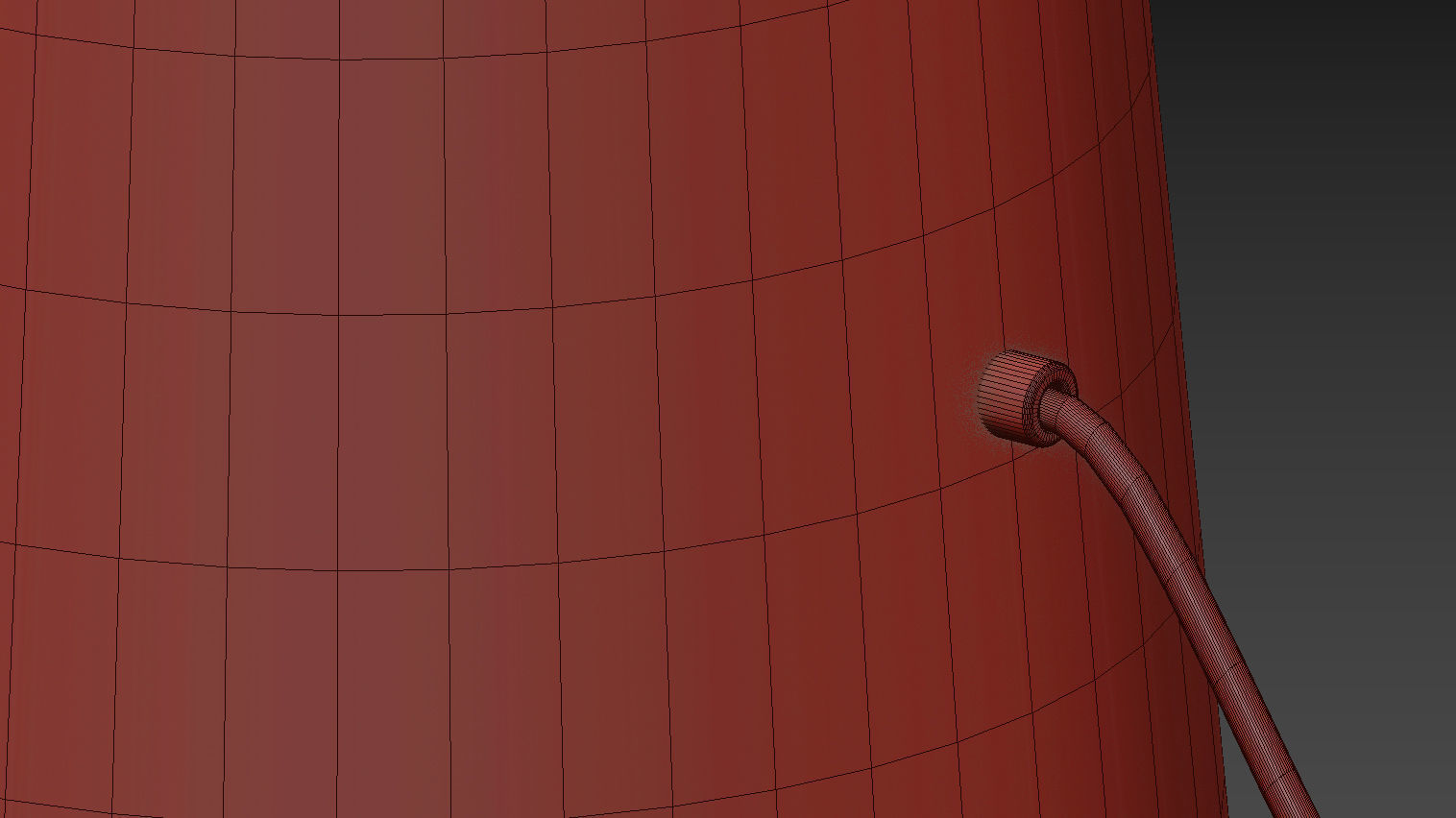 B and B Italia Abat Jour Contemporary Table Lamp 3D model_8