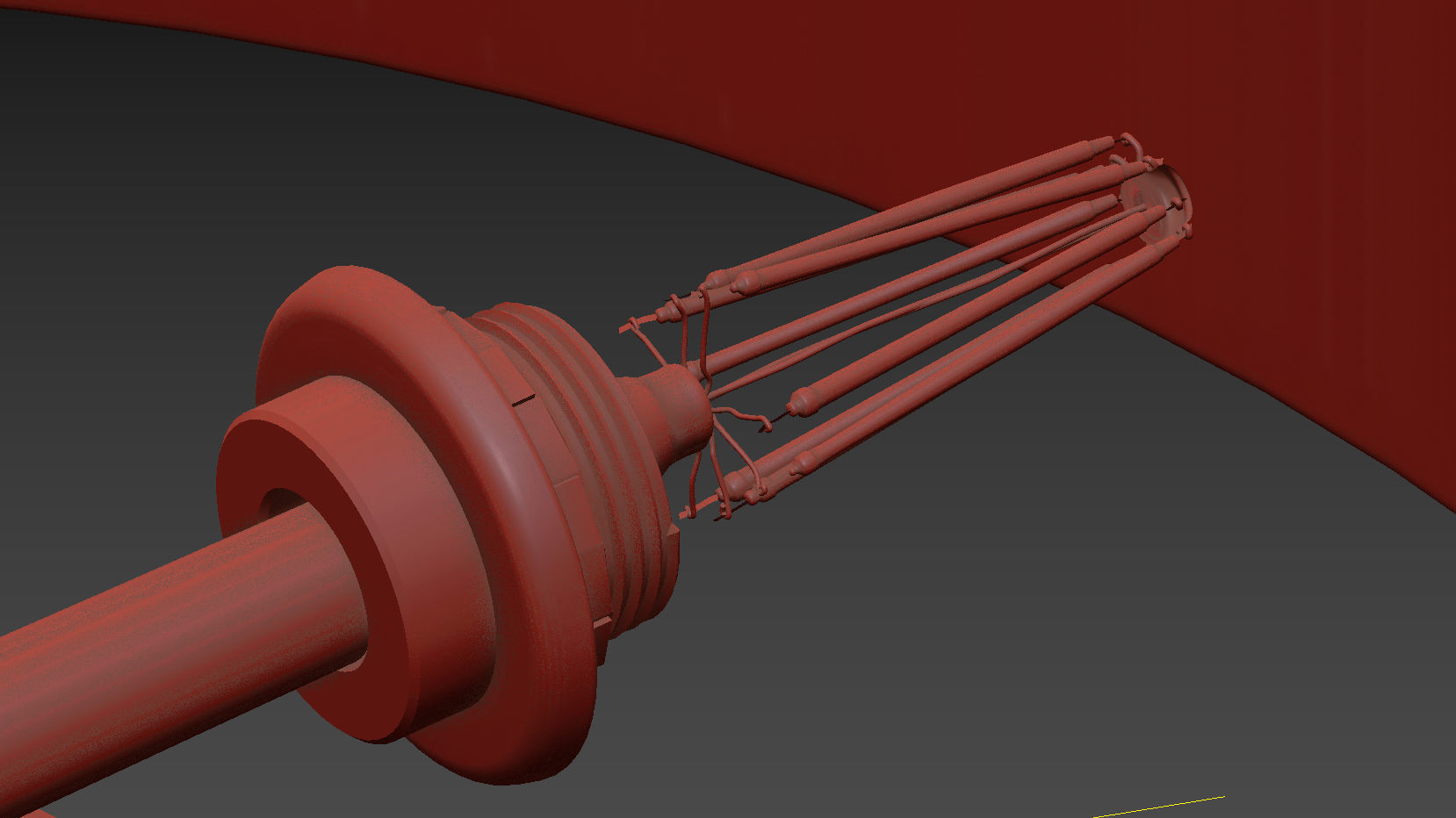 B and B Italia Abat Jour Contemporary Table Lamp 3D model_5