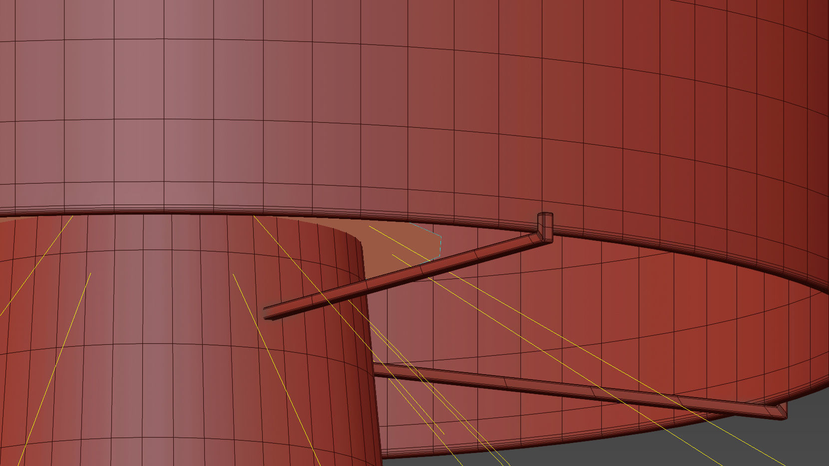 B and B Italia Abat Jour Contemporary Table Lamp 3D model_7