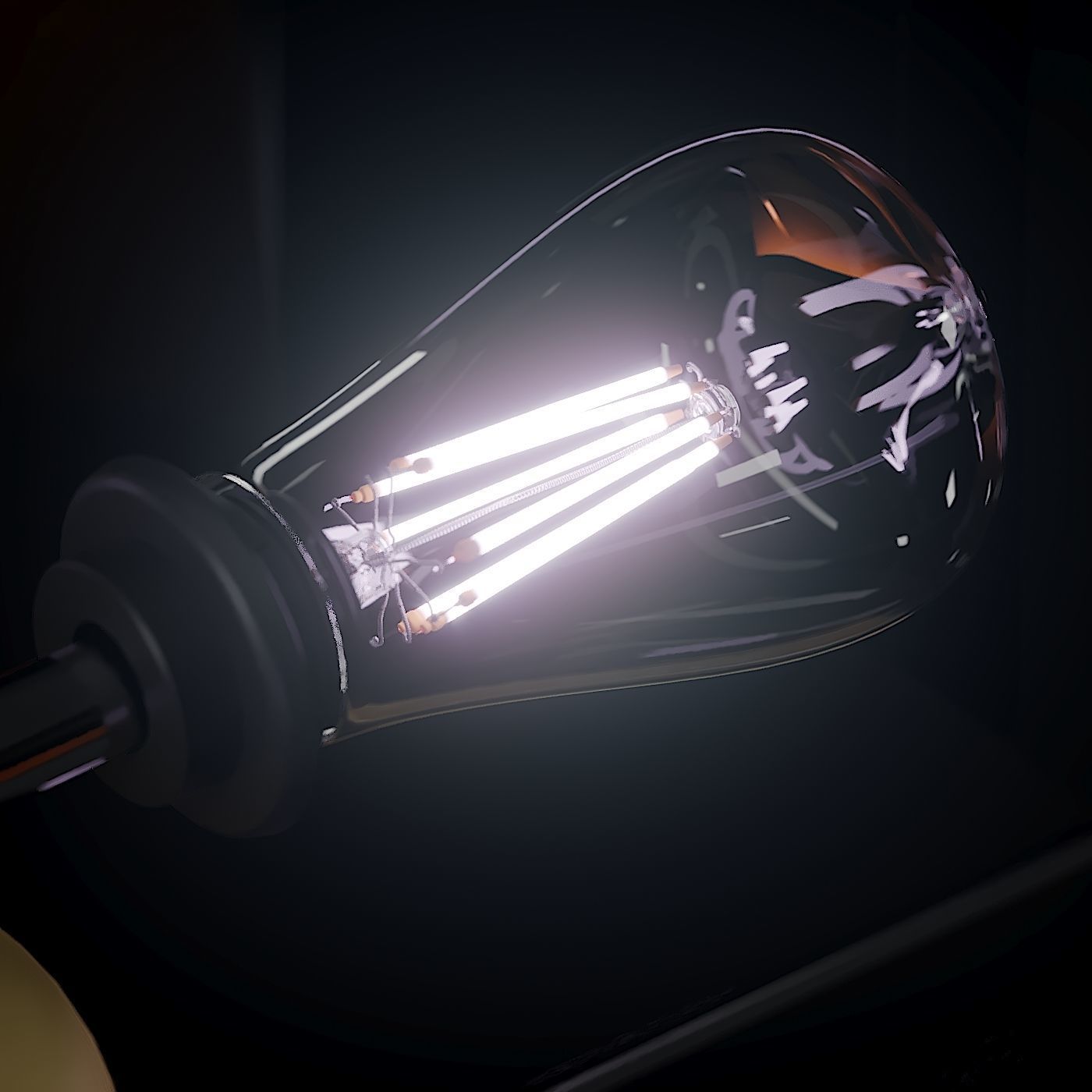 B and B Italia Abat Jour Contemporary Table Lamp 3D model_3