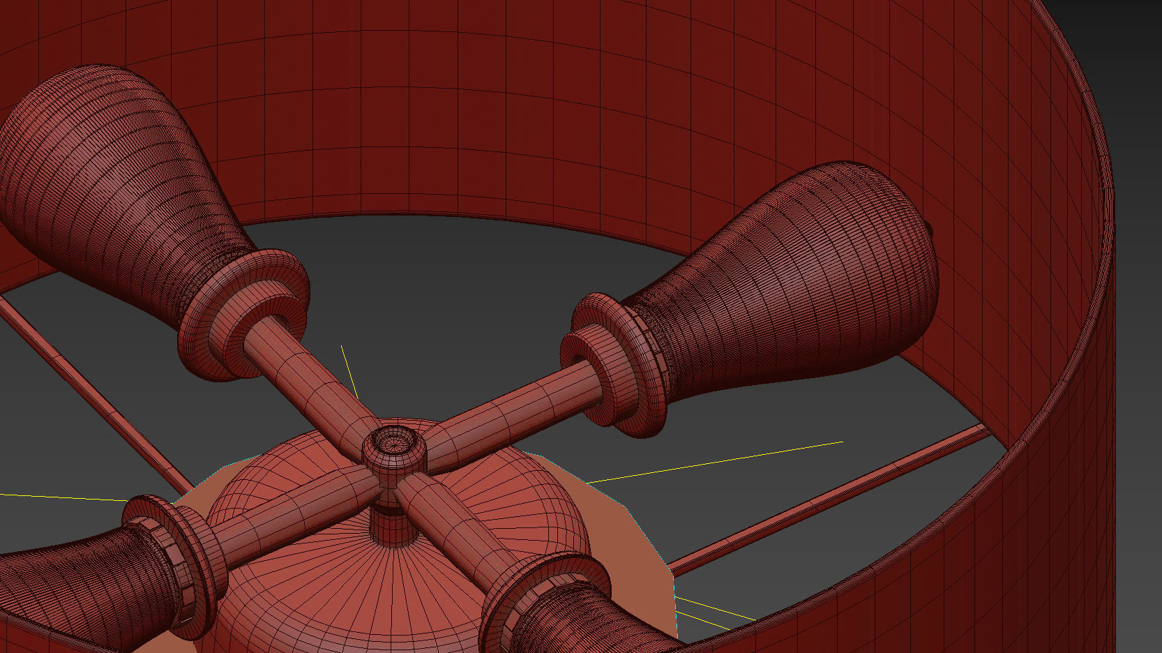 B and B Italia Abat Jour Contemporary Table Lamp 3D model_11