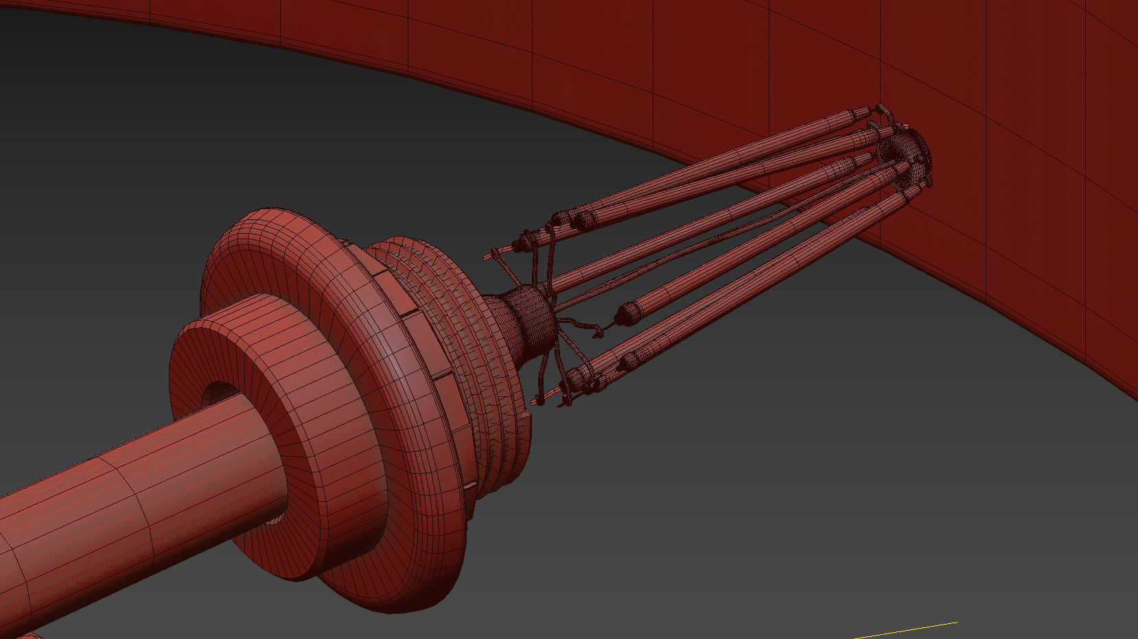 B and B Italia Abat Jour Contemporary Table Lamp 3D model_10