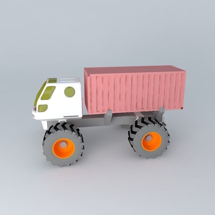 4x4 Tractor Free 3D model_2