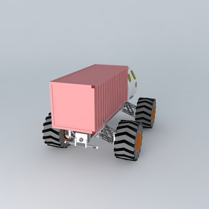 4x4 Tractor Free 3D model_1