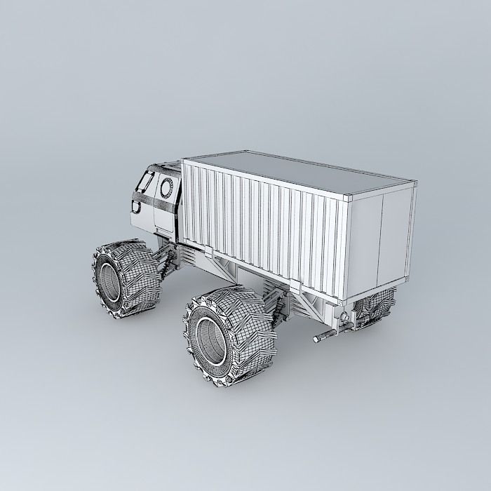 4x4 Tractor Free 3D model_4