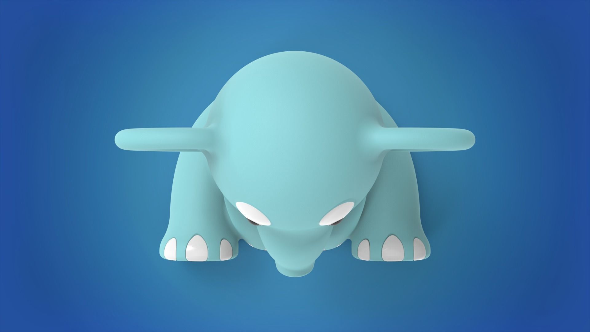 Cute Sitting Baby Elephant 3D print model_4