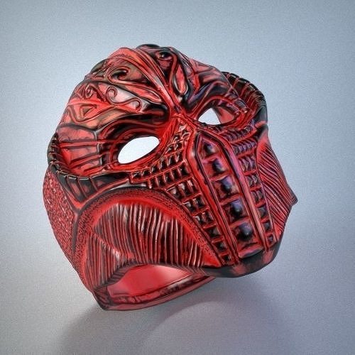 helmet ring Silver Gold  Print 3D print model