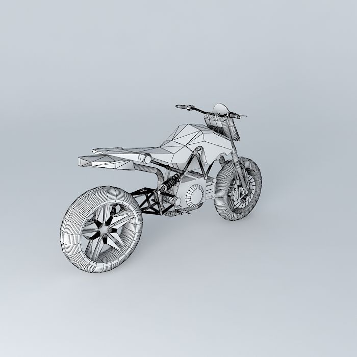 SuperMotard Concept Free 3D model_4