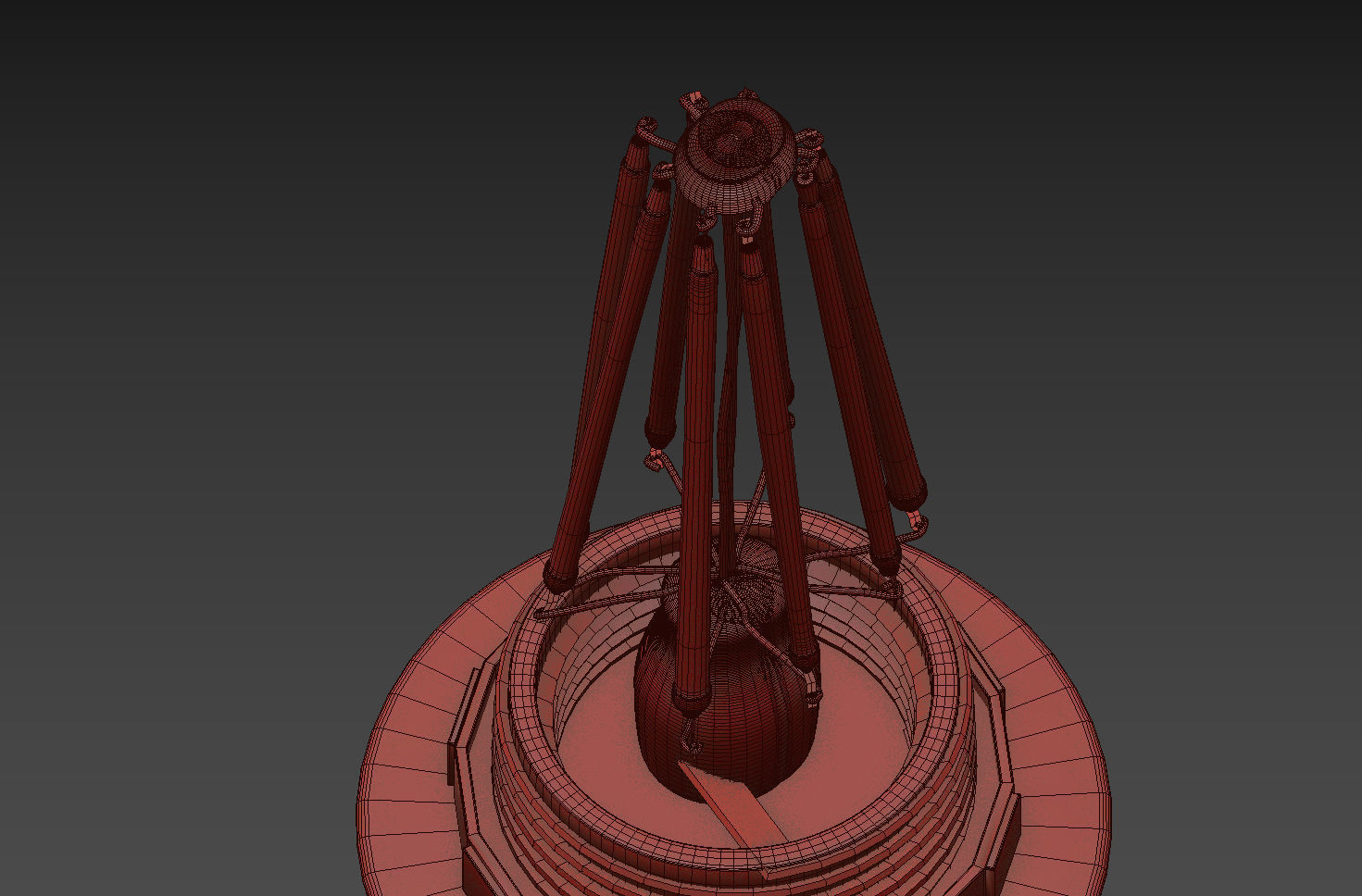 Santa and Cole AMERICANA BY MIGUEL MILA Table Lamp 3D model_2