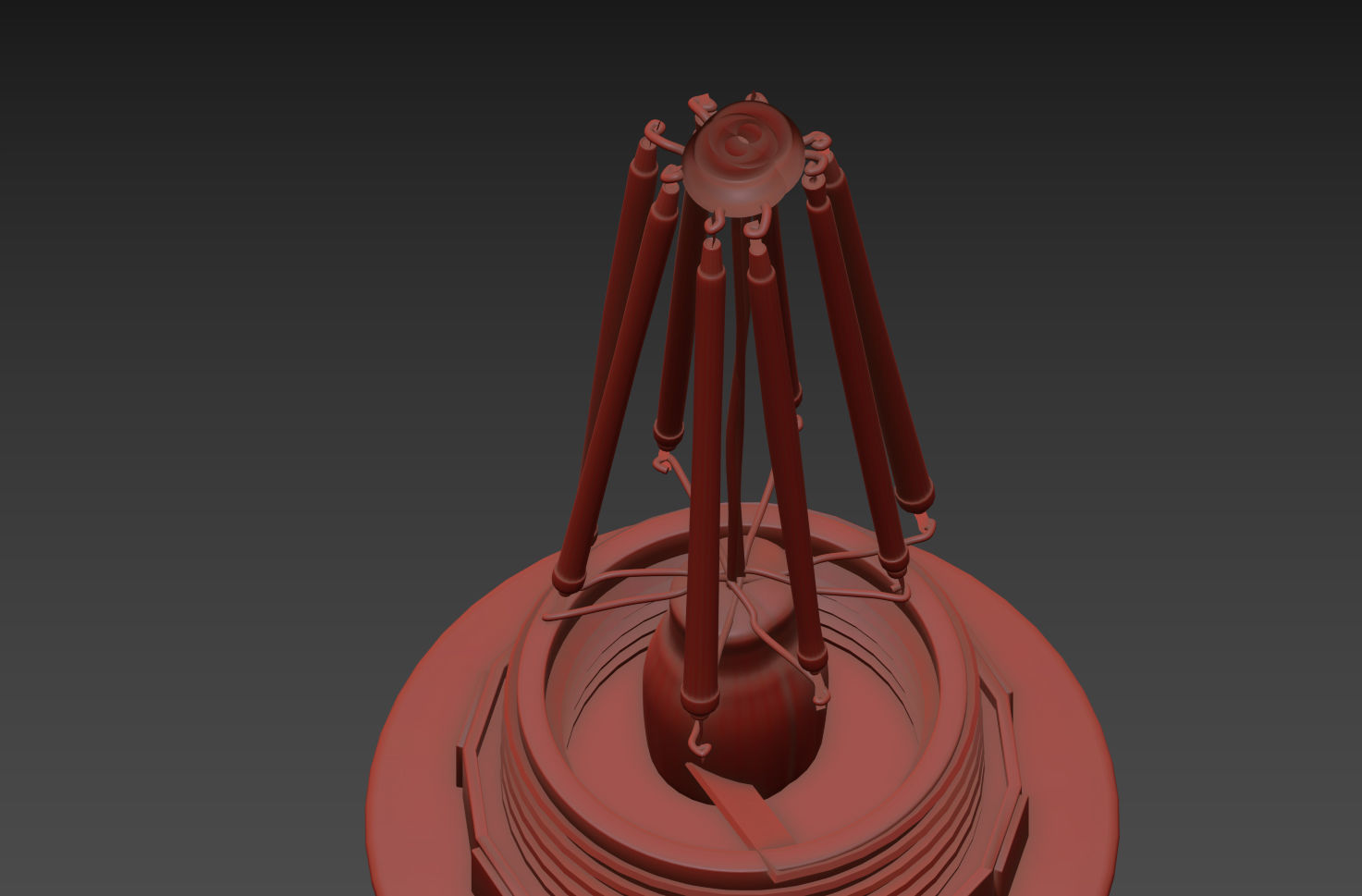 Santa and Cole AMERICANA BY MIGUEL MILA Table Lamp 3D model_8