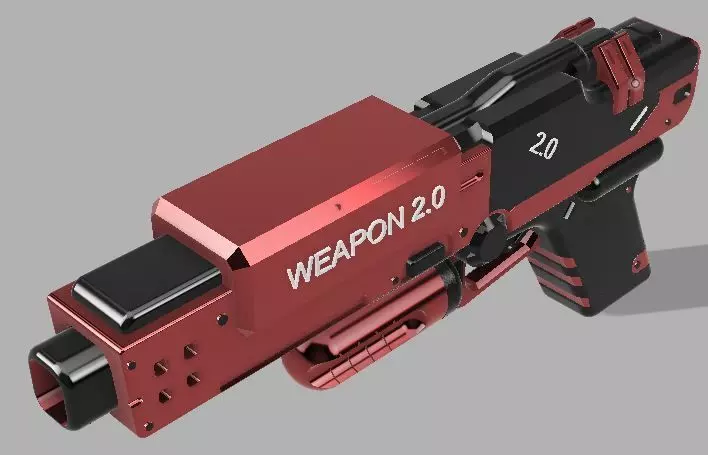 HANDGUN gun 3D model_0