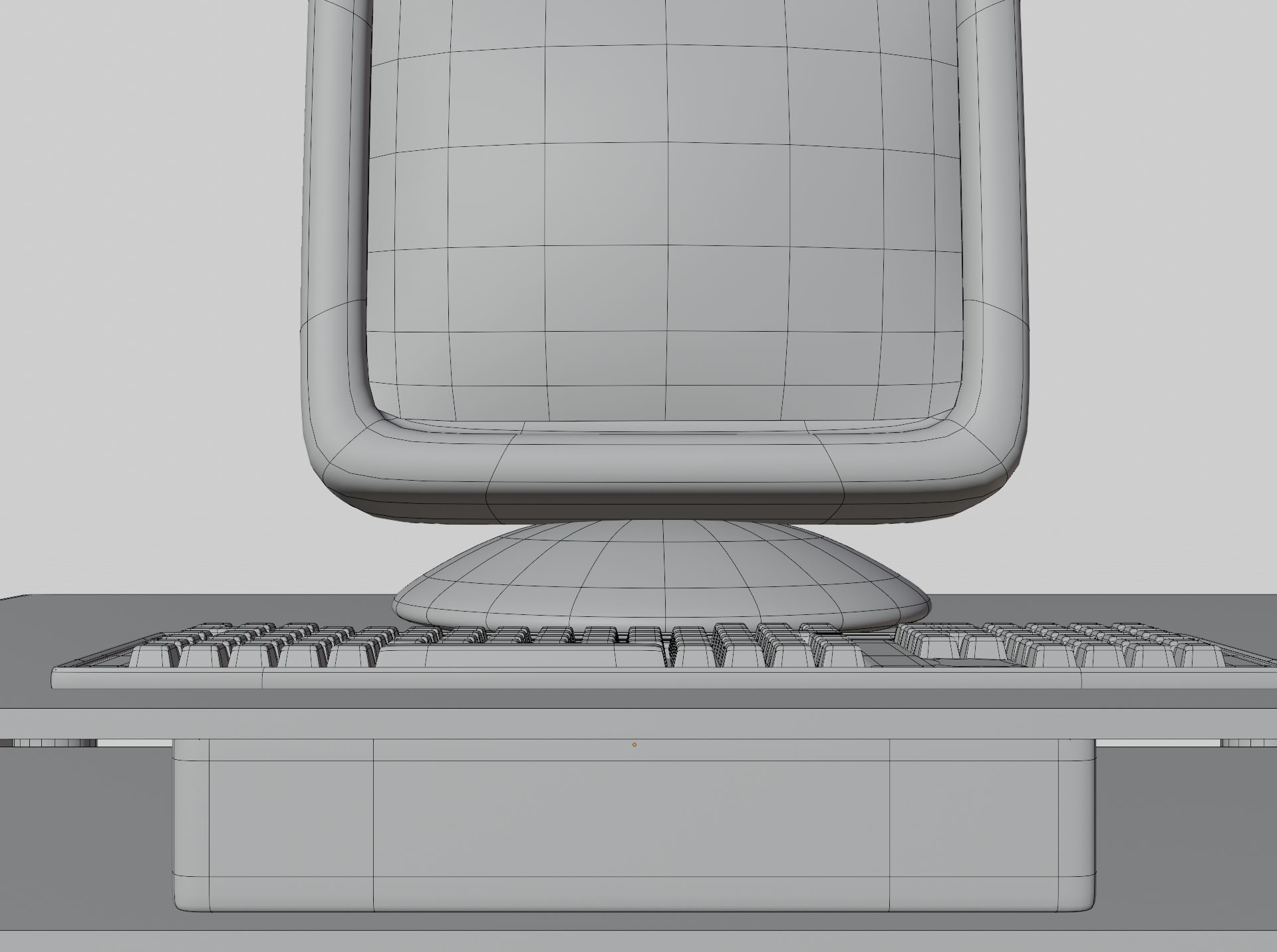 CARTOON  COMPUTER DESKTOP Low-poly 3D model_2