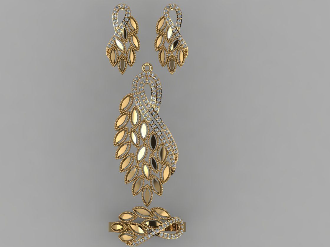 GC GOLD M0063- Diamond set  3D print model_1