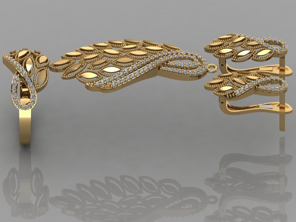 GC GOLD M0063- Diamond set  3D print model_3