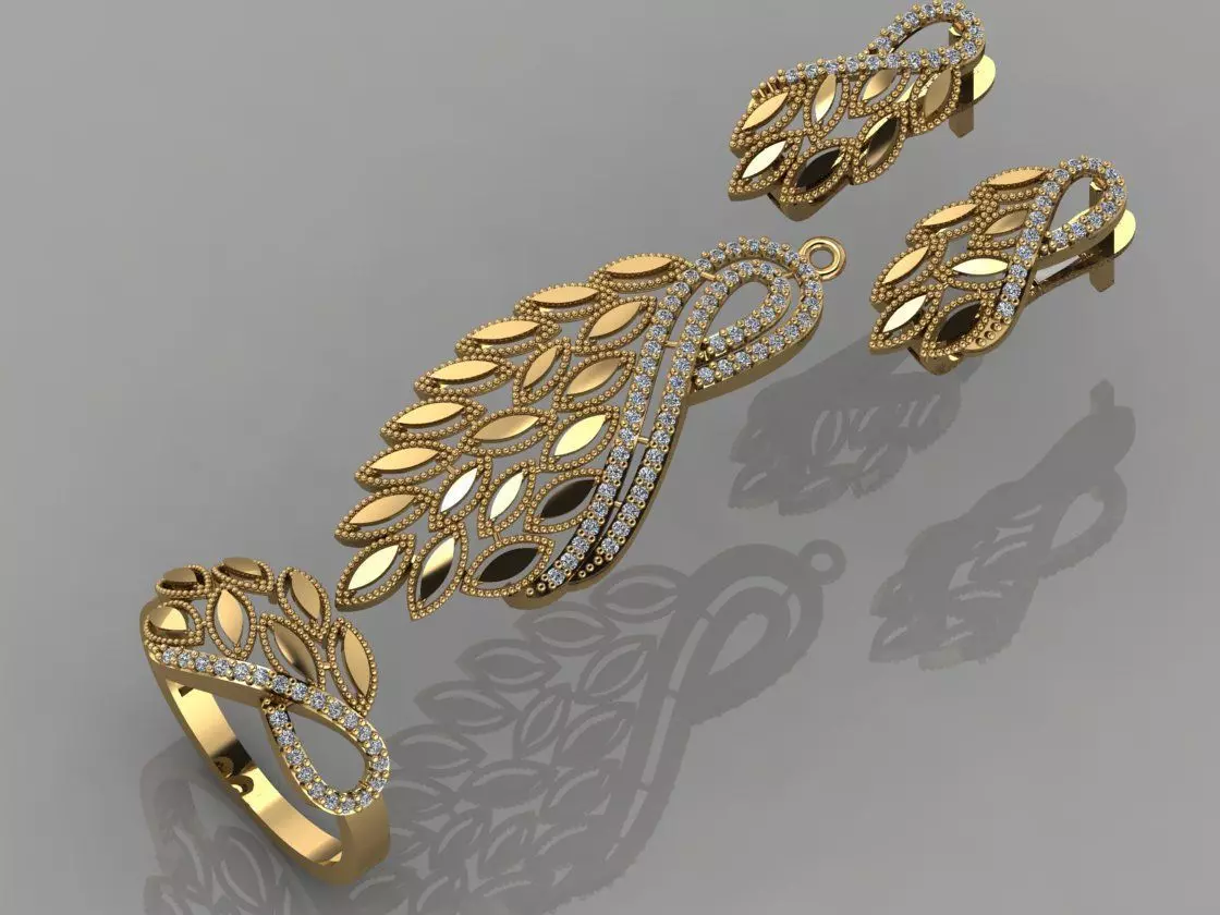 GC GOLD M0063- Diamond set  3D print model_0