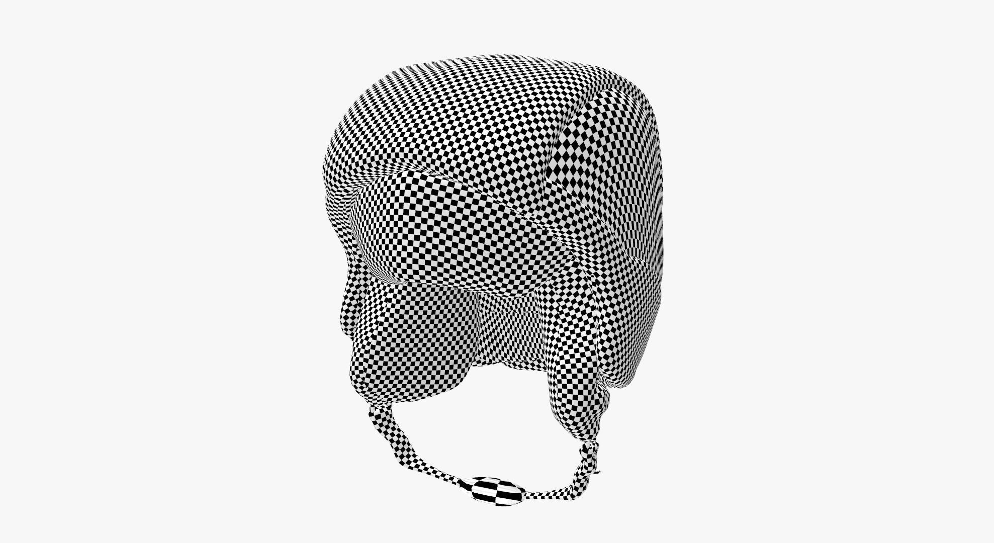 basic biker helmet Low-poly 3D model_11