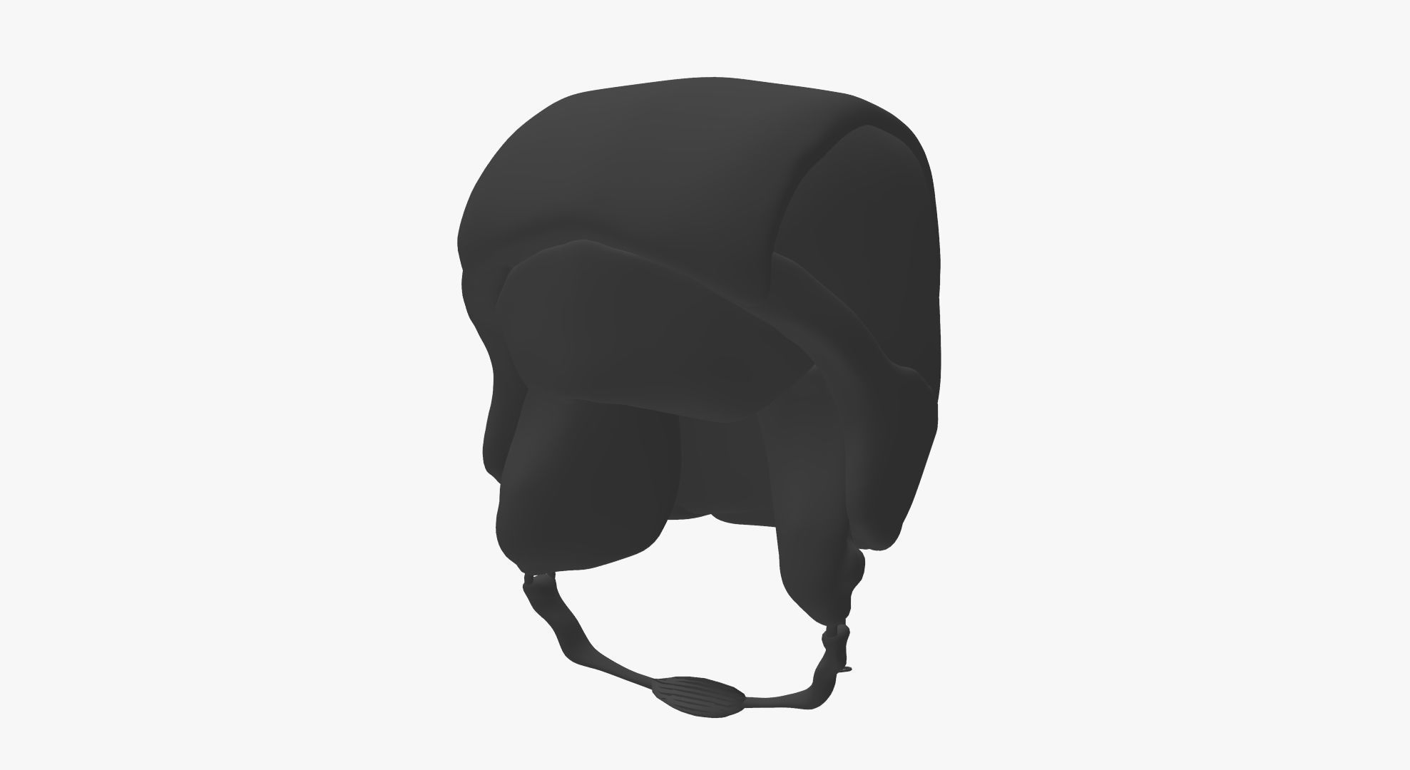 basic biker helmet Low-poly 3D model_16