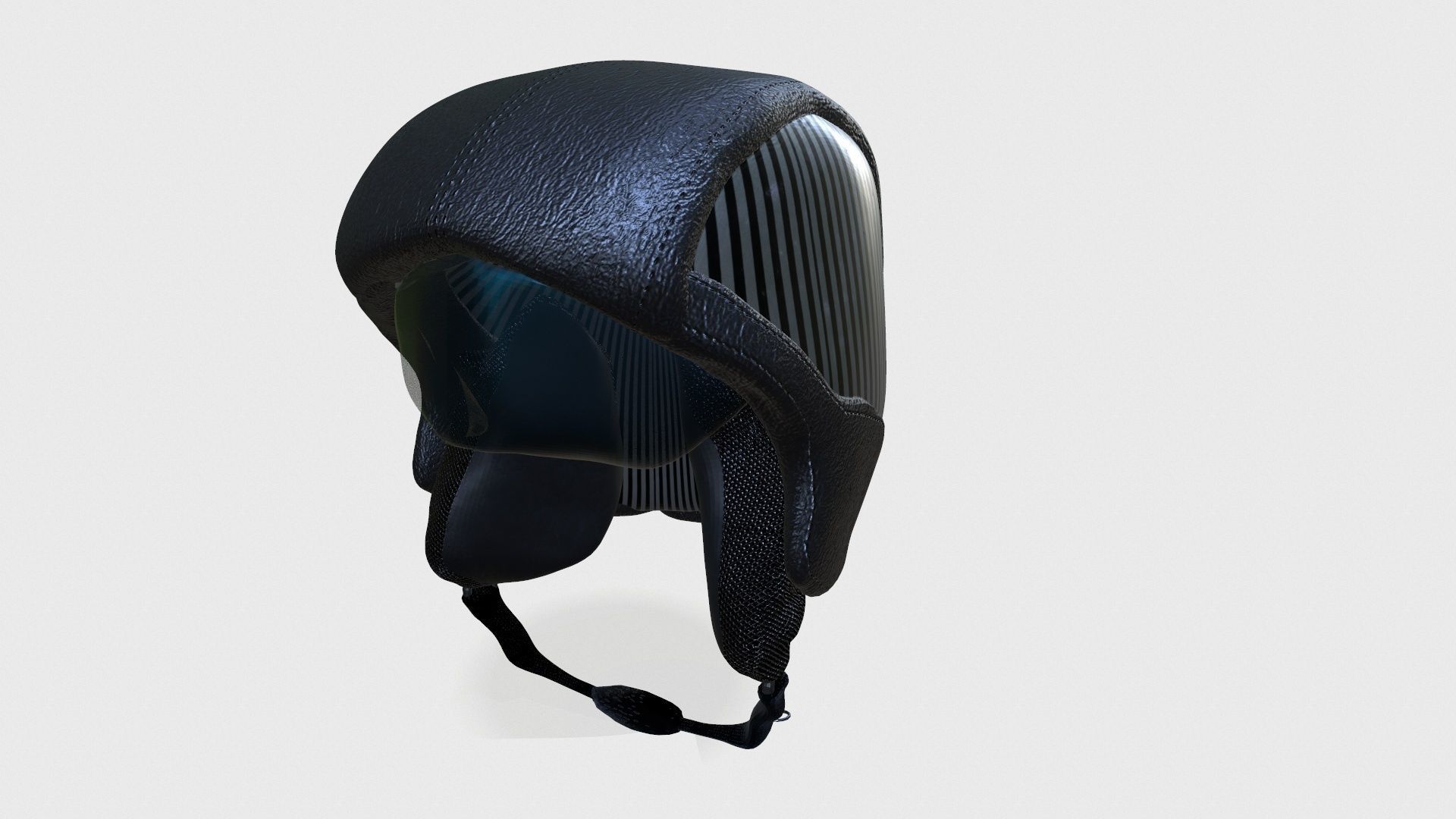 basic biker helmet Low-poly 3D model_19