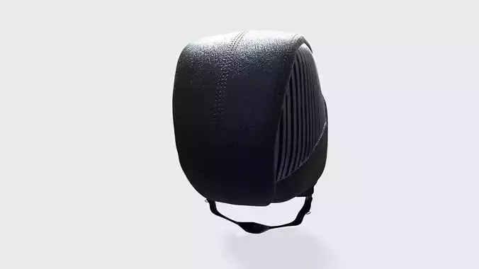 basic biker helmet Low-poly 3D model