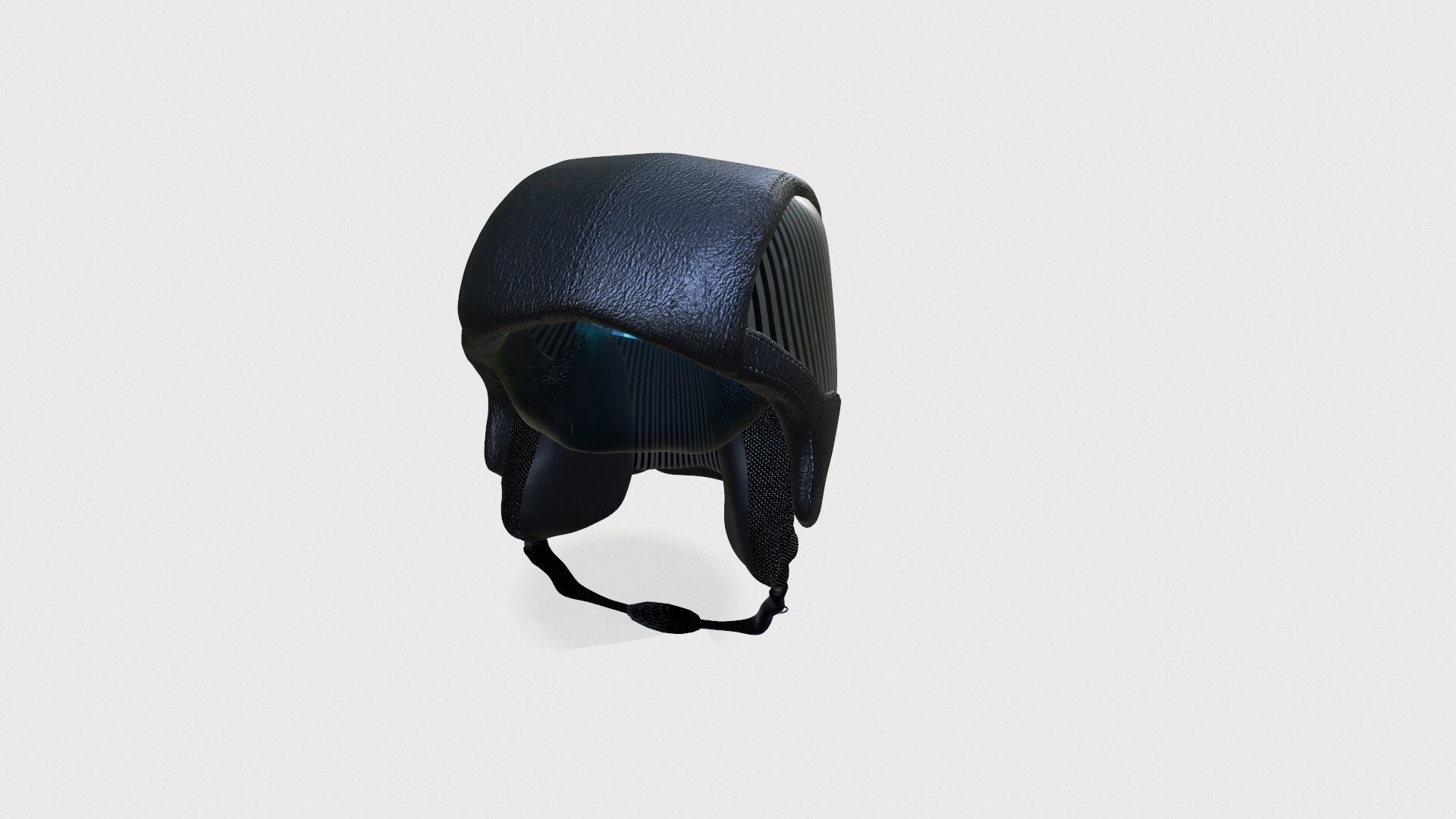 basic biker helmet Low-poly 3D model_24