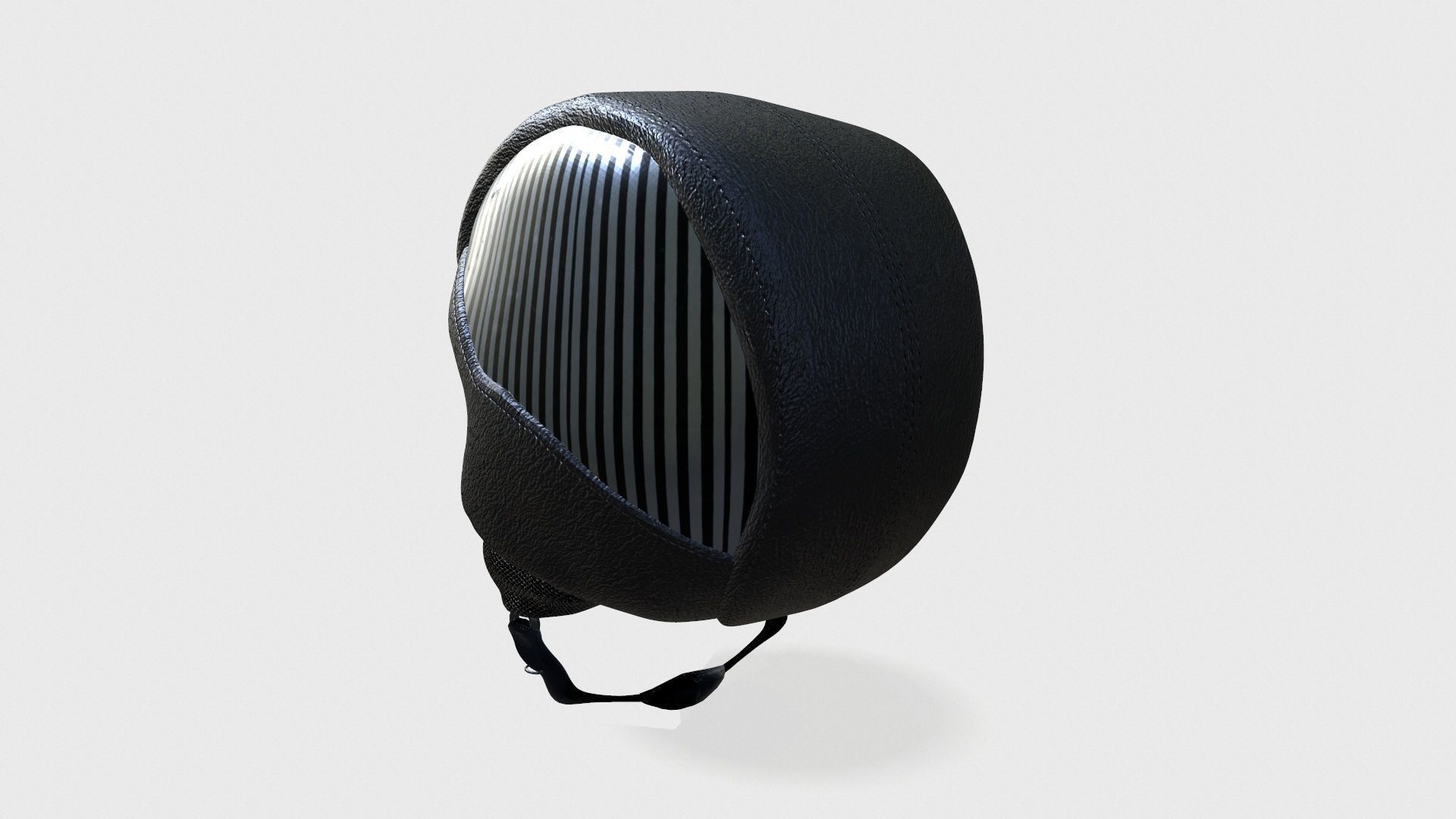 basic biker helmet Low-poly 3D model_6