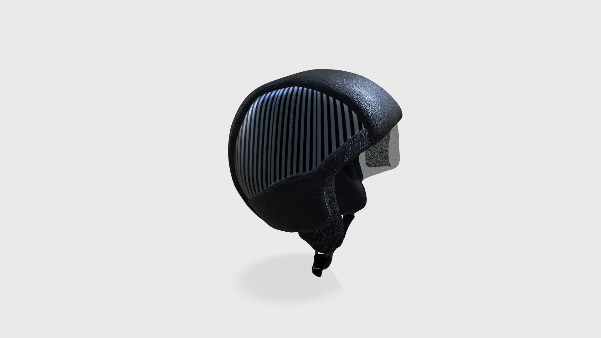 basic biker helmet Low-poly 3D model_18