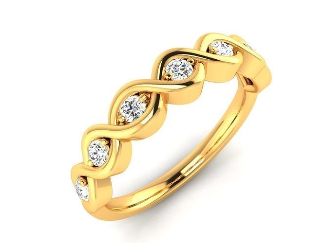 Women Band Ring 3dm render detail 3D print model