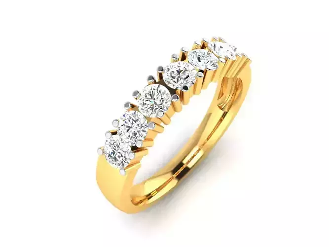 Women Band Ring 3dm render detail