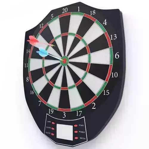 Electronic Darts Game 3D model
