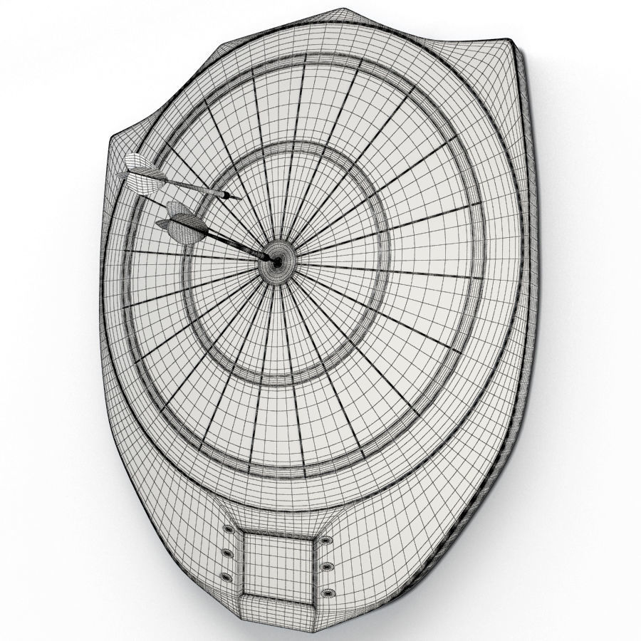 Electronic Darts Game 3D model_1