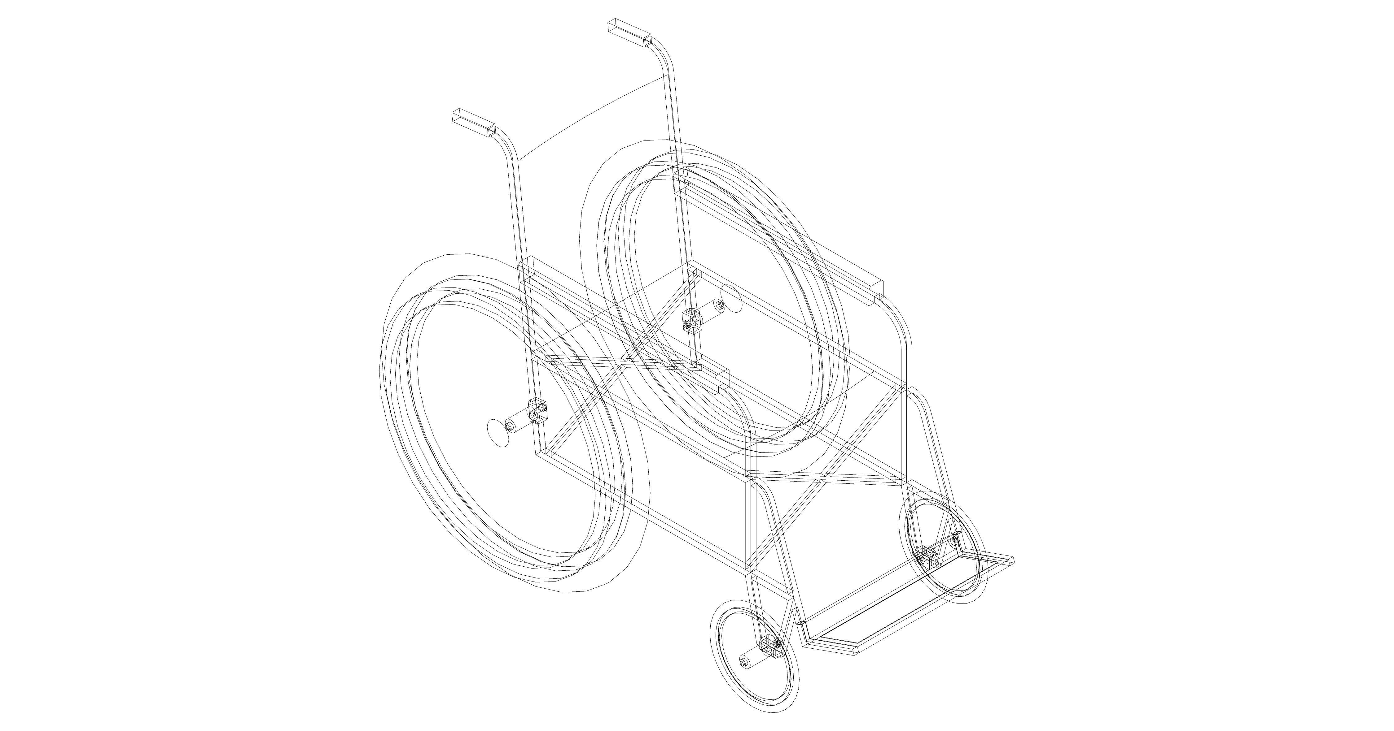 Wheelchair for DP 3D model_9