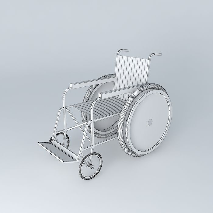 Wheelchair for DP 3D model_31