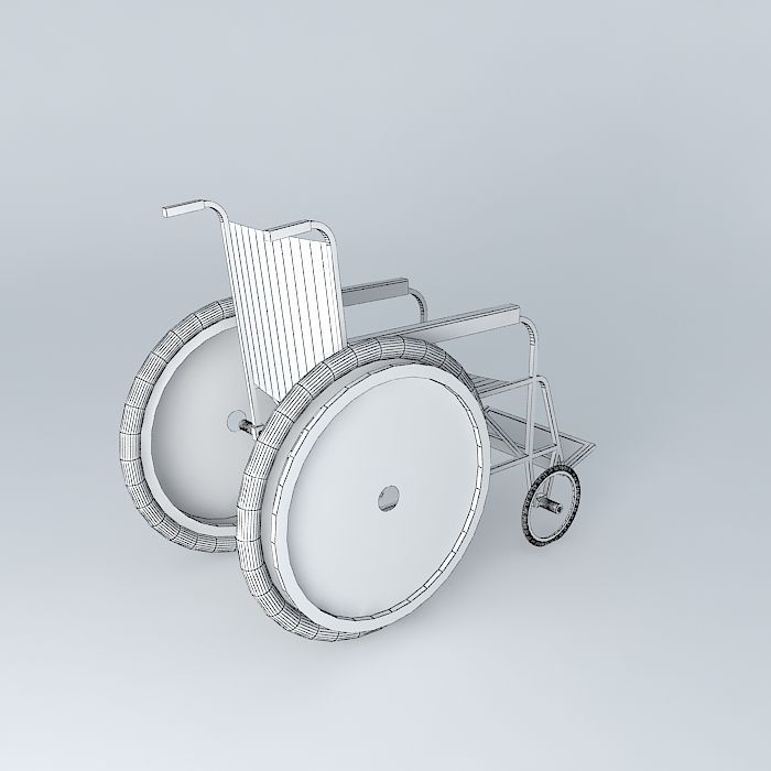Wheelchair for DP 3D model_32