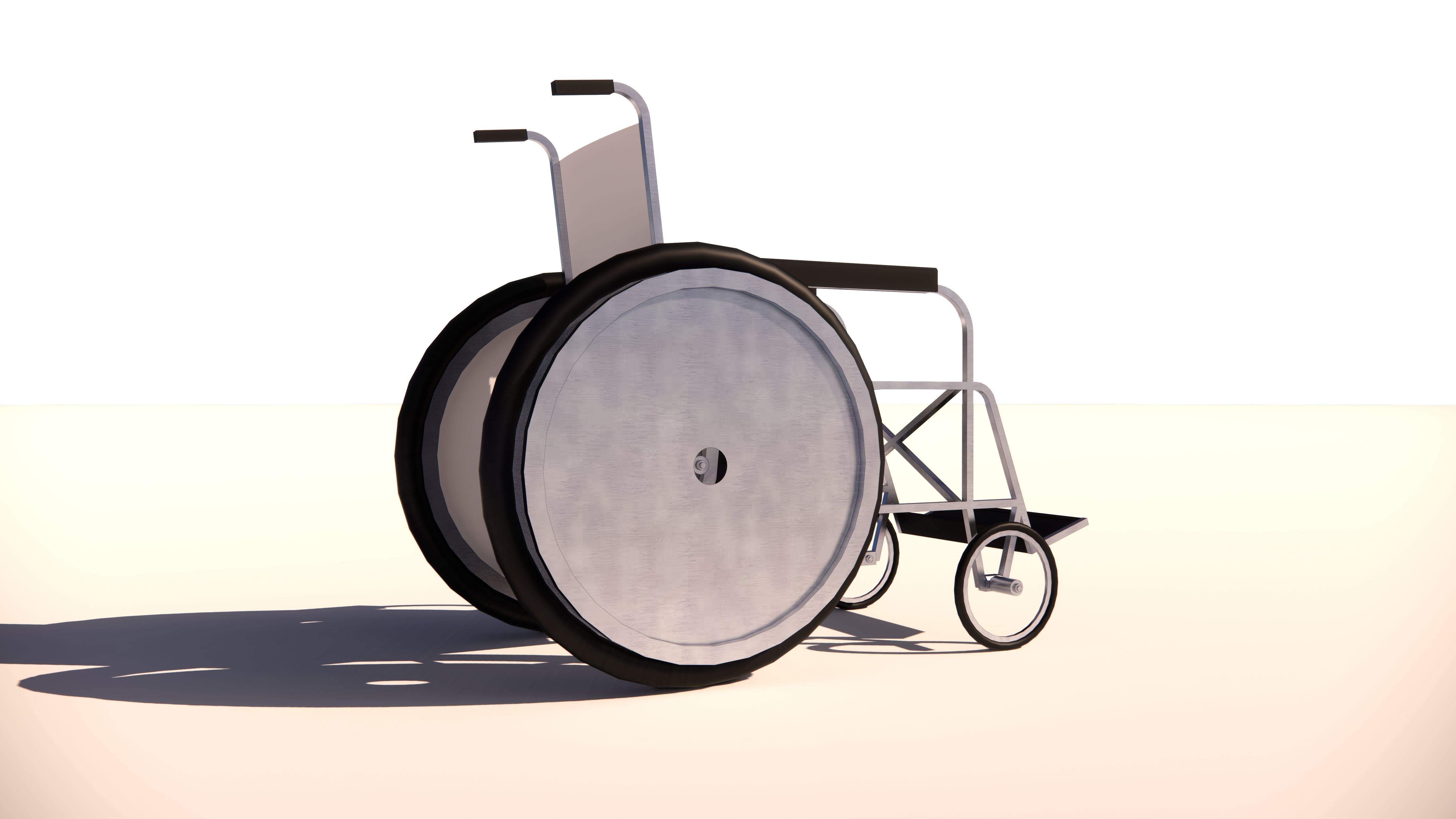 Wheelchair for DP 3D model_7