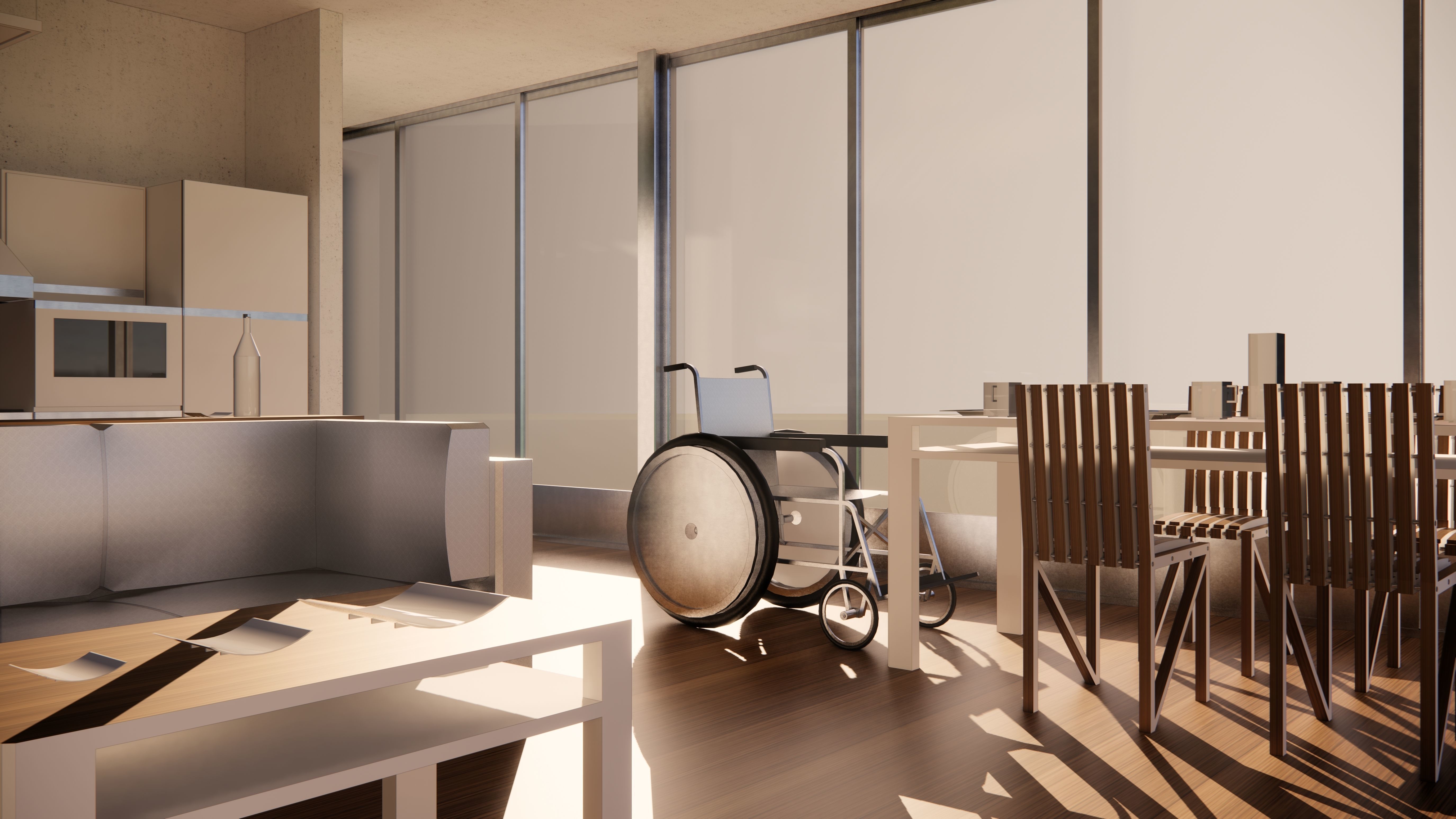 Wheelchair for DP 3D model_27