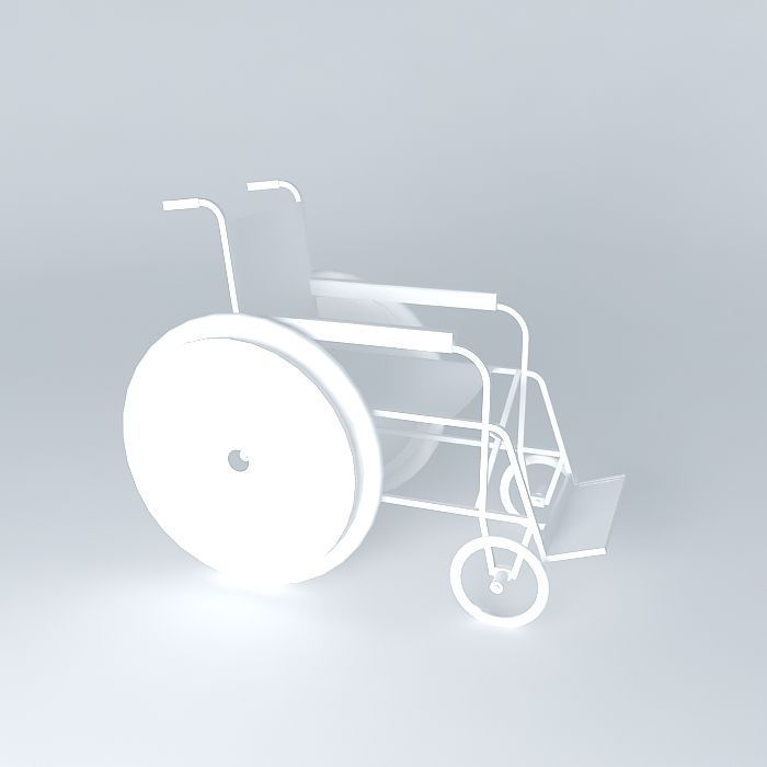 Wheelchair for DP 3D model_29