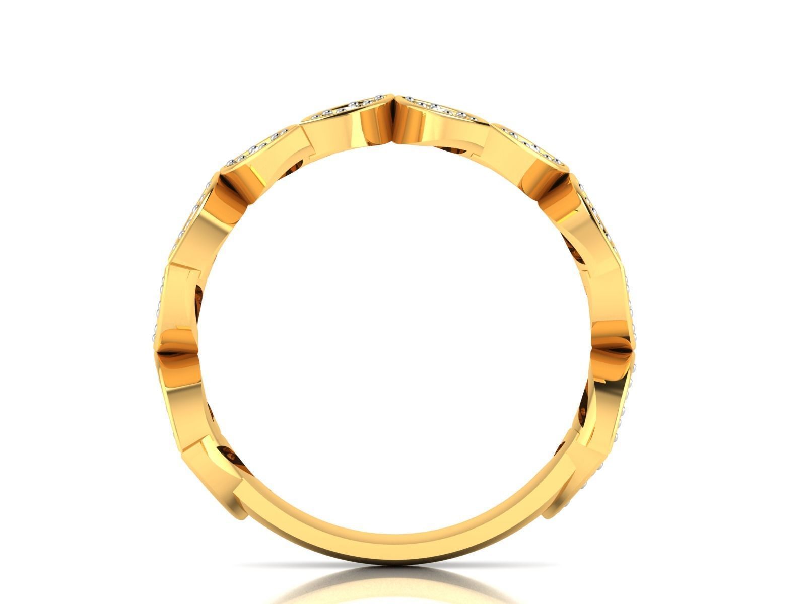 Women Band Ring 3dm render detail 3D print model_4