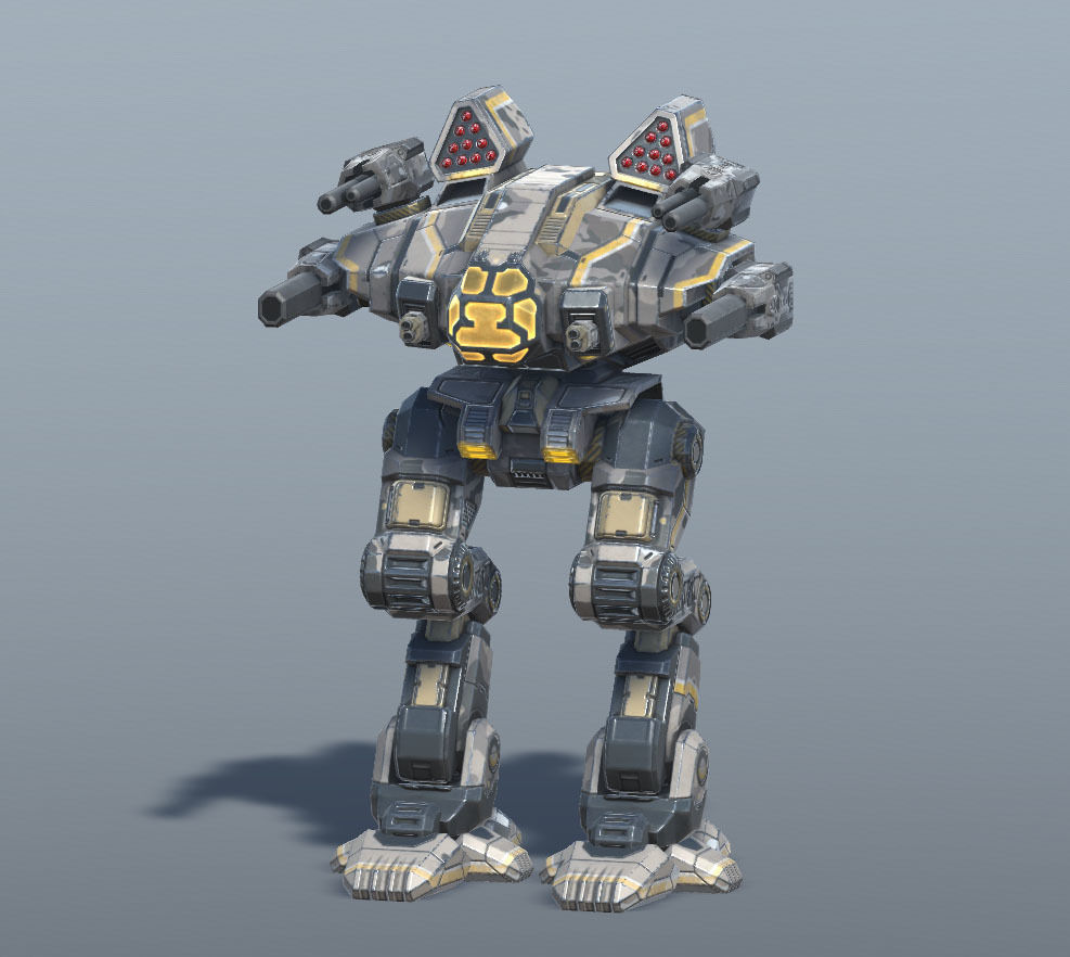 Goliath BattleMech Low-poly 3D model_11