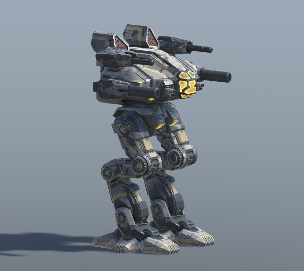 Goliath BattleMech Low-poly 3D model_14