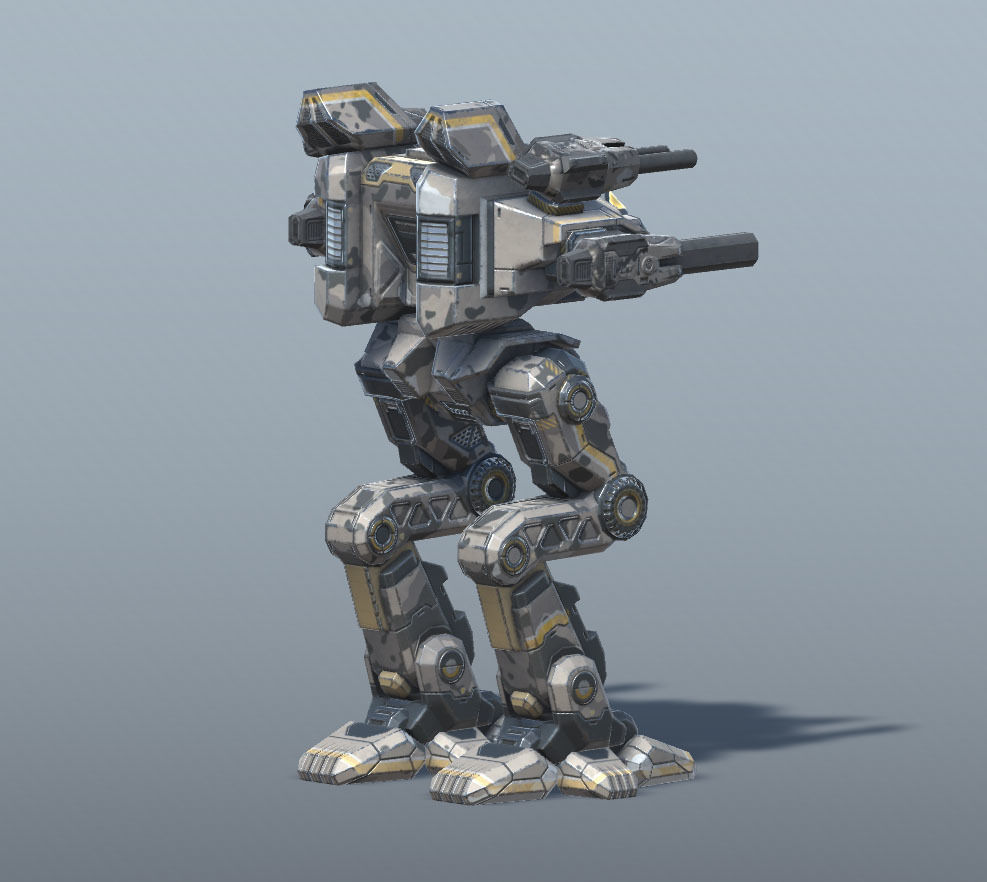 Goliath BattleMech Low-poly 3D model_16