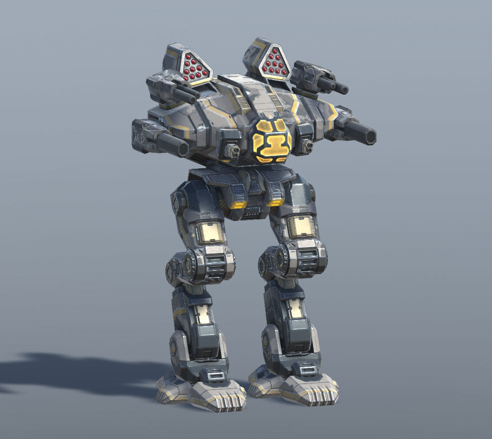 Goliath BattleMech Low-poly 3D model_13