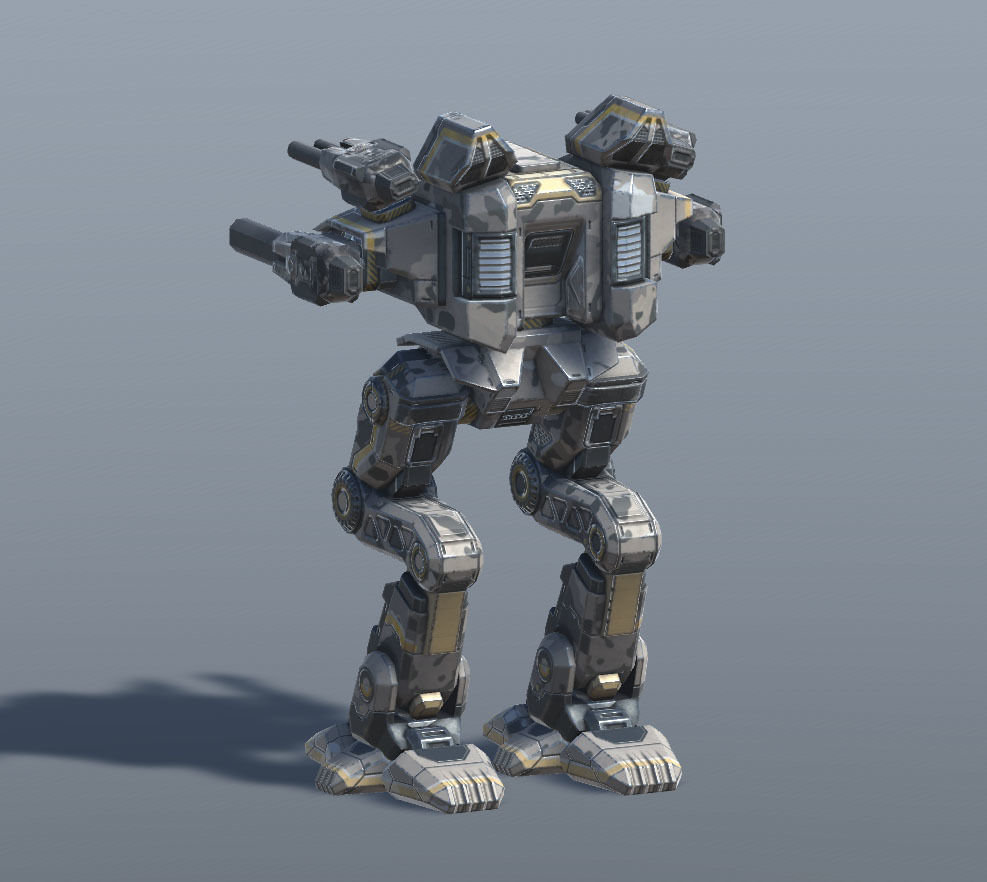 Goliath BattleMech Low-poly 3D model_19