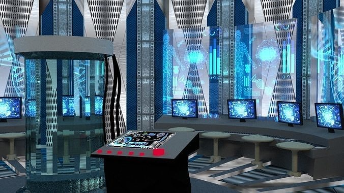 Sci-fi fi lab 3D model