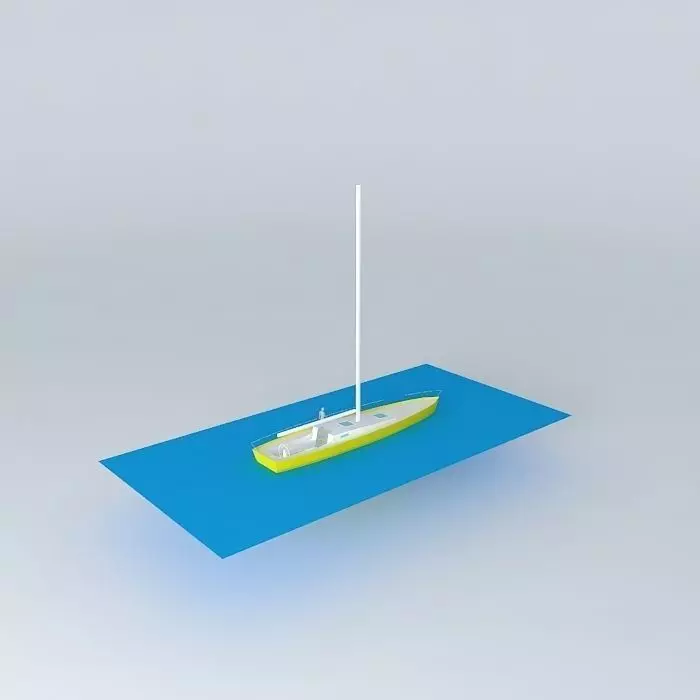 barca vela Free 3D model