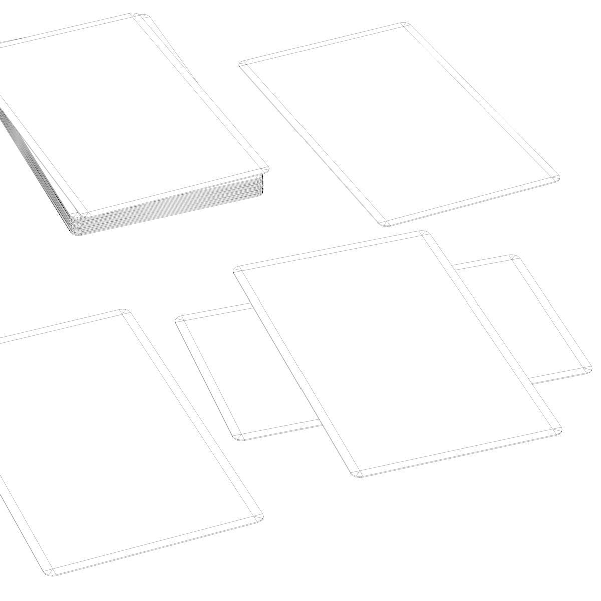 Old Tarot Cards - Major Arcana - Tinted Low-poly 3D model_6