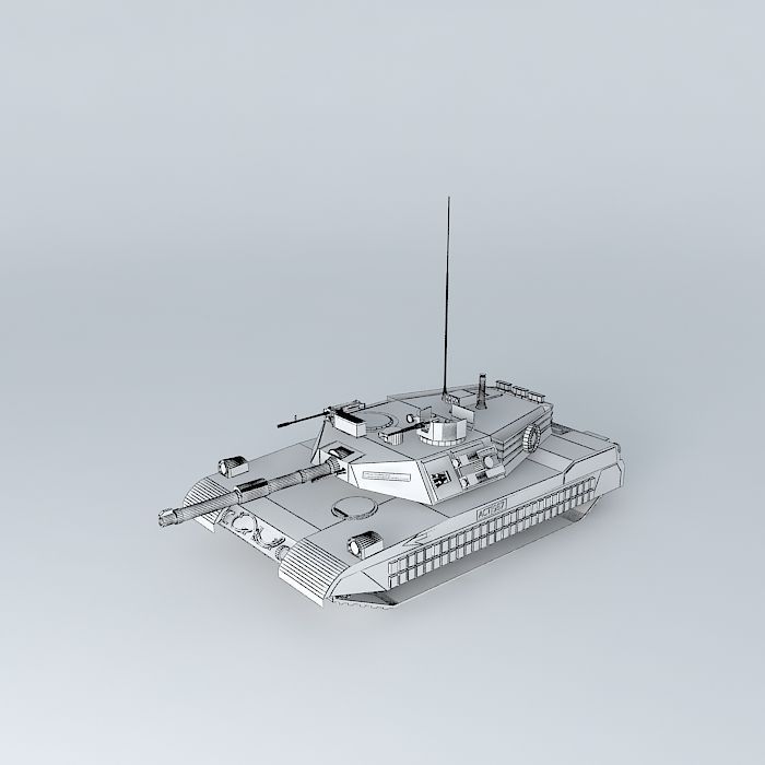 Tank prototype Sultan 203 3D model_3