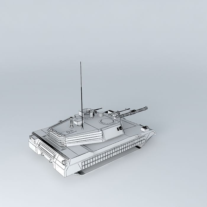 Tank prototype Sultan 203 3D model_4