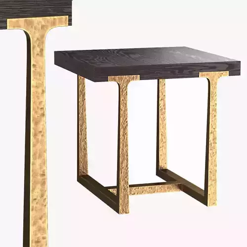 T-BRACE SQUARE SIDE TABLE
