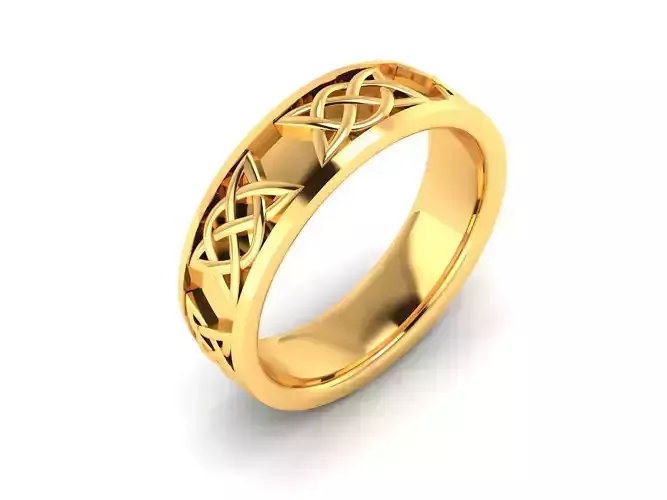 Women Band Ring 3dm render detail